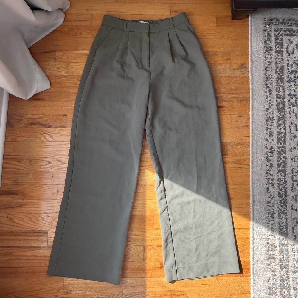 Abercrombie & Fitch Sloane Tailored Wide Leg Pants 31 12 Minimalist Workwear